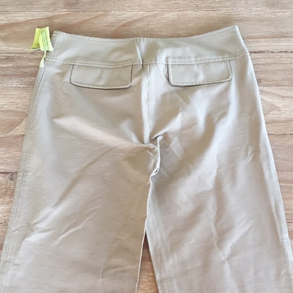 MAX STUDIO Khaki Boot Cut Rayon Stretch Trousers - Picture 3 of 5